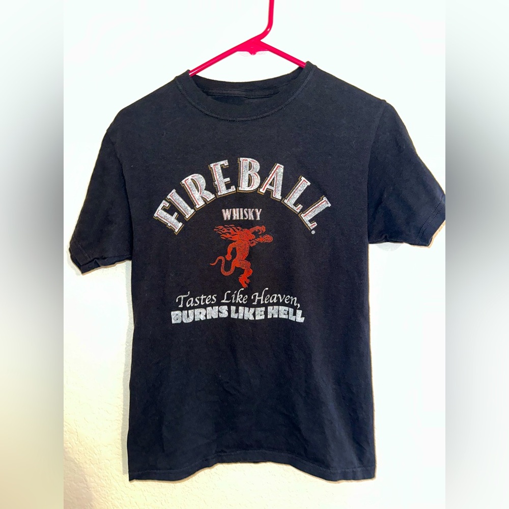 Fireball Whisky Black T-Shirt